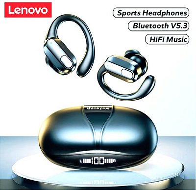 Fone Bluetooth Lenovo XT80 a prova D`água e som de alta fidelidade