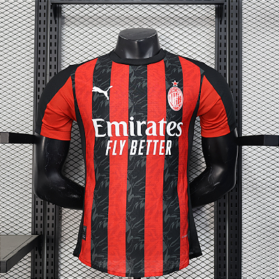 Camisa do Milan Rubro-Negra Temporada 2025-Versão Jogador PUMA