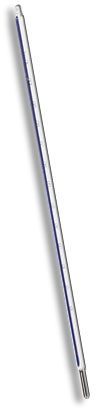 5045 – Termômetro Químico Escala Externa -10 A 110:1°C – Capilar Refletor Azul