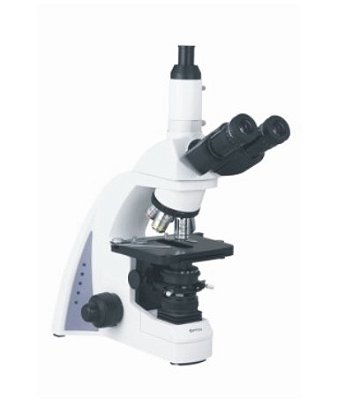 Microscópio Biológico Trinocular com Cinco Objetivas e Aumentos de 40X, 100X, 200X, 400X e 1000X Ou