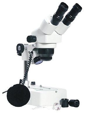 Microscópio Estereoscópico Binocular, Zoom 1X ~ 4X, Aumento 10X ~ 160X