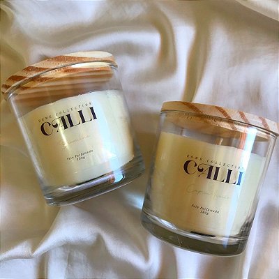 Kit Velas Aromáticas Capim-Limão e Baunilha