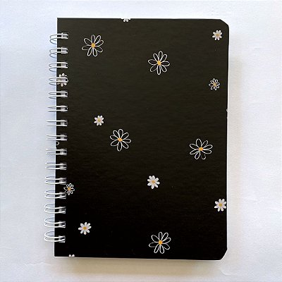 Caderno A5 Pautado Flores