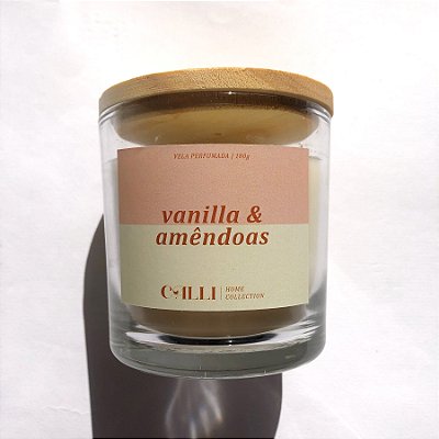 Vela Aromática Vanilla e Amêndoas 180g