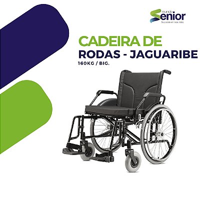 CADEIRA DE RODAS ATÉ 160KG BIG – JAGUARIBE