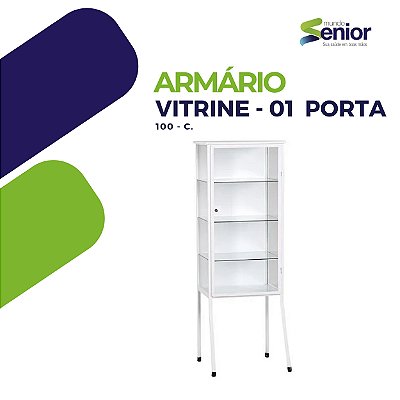 Armário Vitrine 01 Porta - 100-C