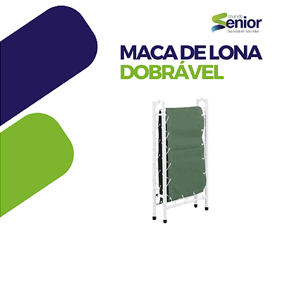 Maca de lona dobrável