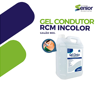Gel Condutor RMC Incolor - galão 5kg - CAIXA COM 4 UNIDADES