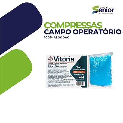 Campo Operatório Vitória 17g C/ 05un - Soft 25 x 28 cm