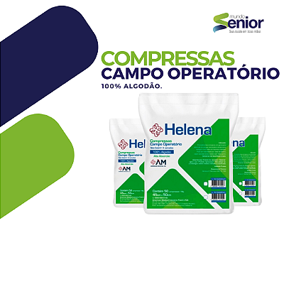 Campo Operatório Helena 18g C/ 50un - C/ Rx Não Estéril Cx/ 14 - Basic