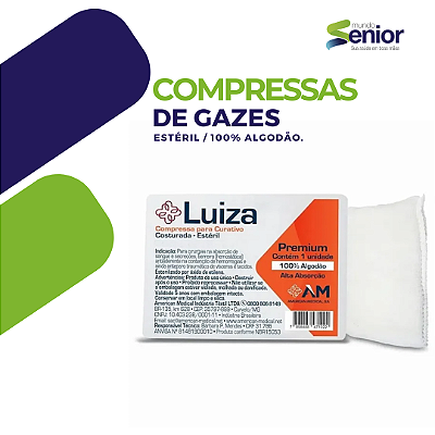 Compressas para Curativo Luiza 10x30