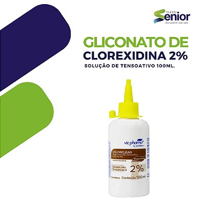 Clorexidina 2% - 100ml - Degermante Chlorclear - Vic Pharma