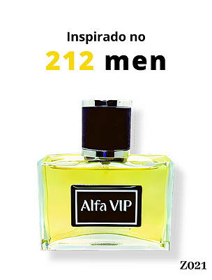 Perfume Contratipo Alfa Vip - Inspiração no 212 Men