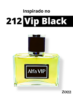 Perfume Contratipo Alfa Vip - Inspiração no 212 Vip Black