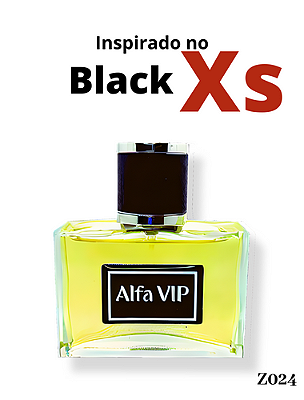 Perfume Contratipo Alfa Vip - Inspiração no Black XS  Masculino