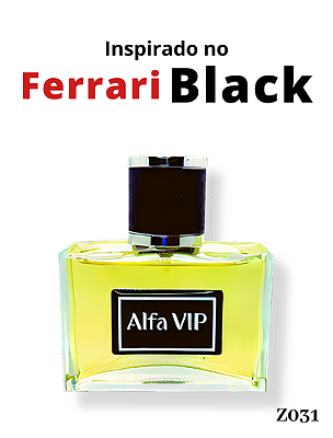 Perfume Contratipo Alfa Vip - Inspiração no Ferrari Black
