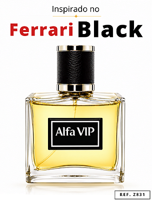 Perfume Alfa Vip - Inspiração no Ferrari Black