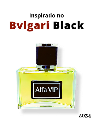 Perfume Contratipo Alfa Vip - Inspiração no Bvlgari In Black