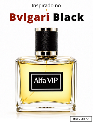 Perfume Alfa Vip - Inspiração no Bvlgari In Black