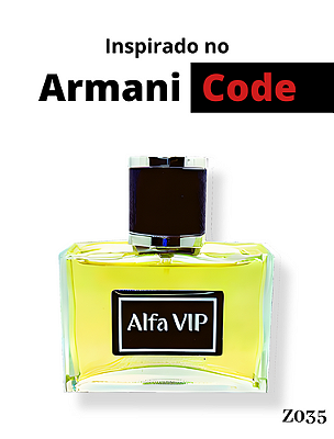 Perfume Contratipo Alfa Vip - Inspiração no Armani Code