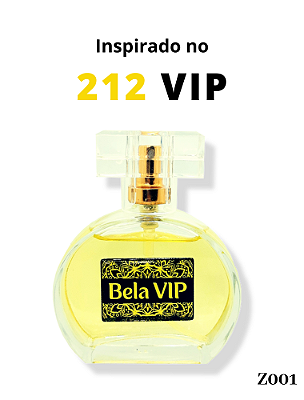 Perfume Contratipo Bela Vip - Inspiração no 212 Vip Feminino