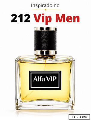 Perfume Alfa Vip - Inspiração no 212 VIP Men
