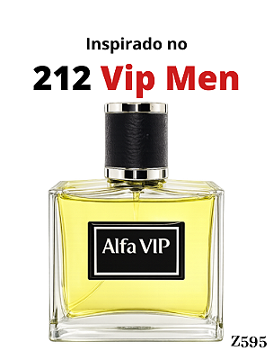 Perfume Alfa Vip - Inspiração no 212 VIP Men