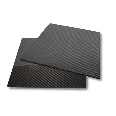 Chapa de Fibra de Carbono 1 x 500 x 500mm