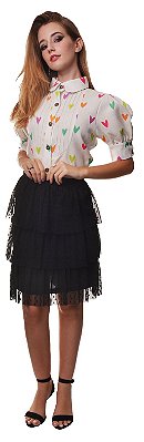 Camisa Colorindo Corações