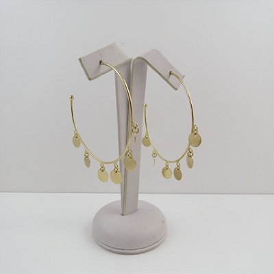 Argola G Moedas Penduradas