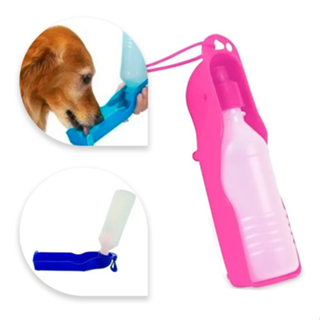 Garrafa Bebedouro Dobrável Diversas Cores 250ml para Cães e Gatos