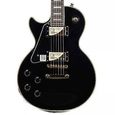 Guitarra Epiphone Les Paul Custom Pro Left Black Canhoto