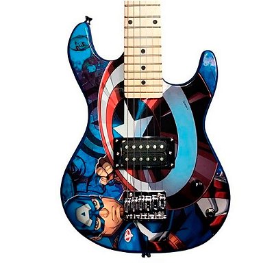 Guitarra Juvenil PHX GMC-K2 Marvel Série Capitão América