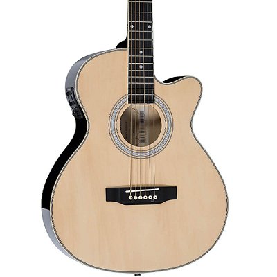 Violão Elétrico Vogga VCE330NT Mini-Jumbo Aço Natural