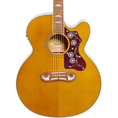 Violão Elétrico Epiphone Ej-200 SCE Gold Jumbo Vintage Natural