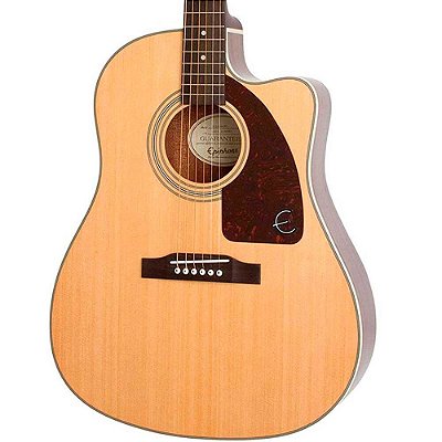 Violão Elétrico Epiphone AJ210CE Outfit Folk Natural com Case