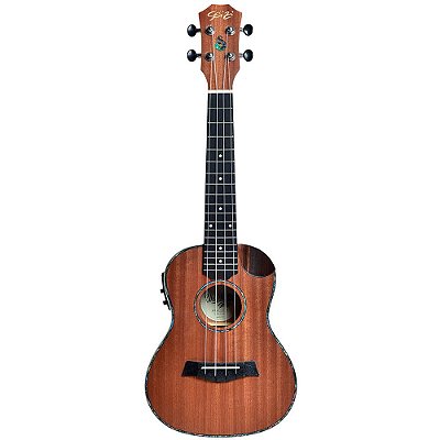 Ukulele Elétrico Seizi Maui Crush Concert Sapele com Bag