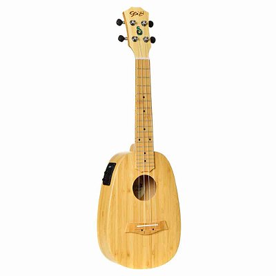 Ukulele Elétrico Seizi Bali Pineapple Concert Solid Bamboo com Bag