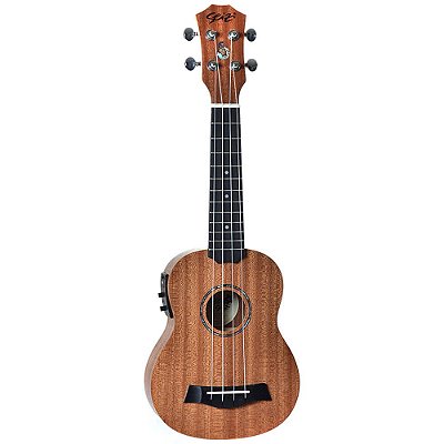 Ukulele Eletro-Acústico Seizi Bali Soprano Sapele