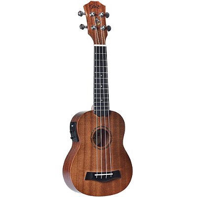 Ukulele Eletro-Acústico Seizi Bali Soprano Tobacco