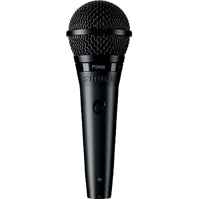 Microfone Dinâmico Shure PGA58-XLR Cardióide