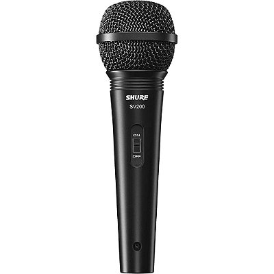 Microfone Dinâmico Shure SV200 Cardioide