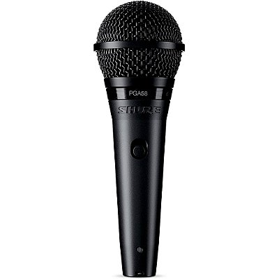 Microfone Dinâmico Shure PGA58-LC Cardioide