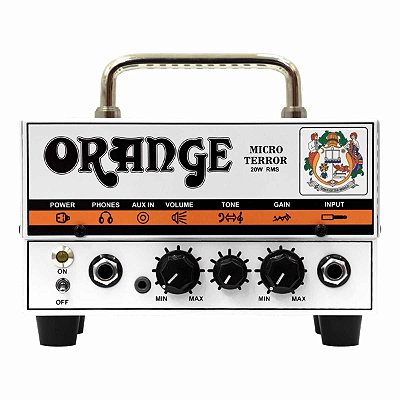 Cabeçote Orange Micro Terror Head 20W Híbrido para Guitarra