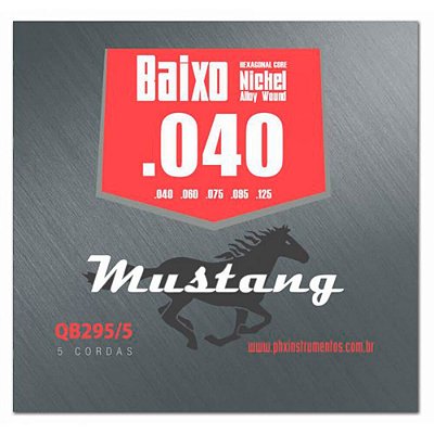 Encordoamento Mustang QB295 .040/.125 para Baixo 5 Cordas