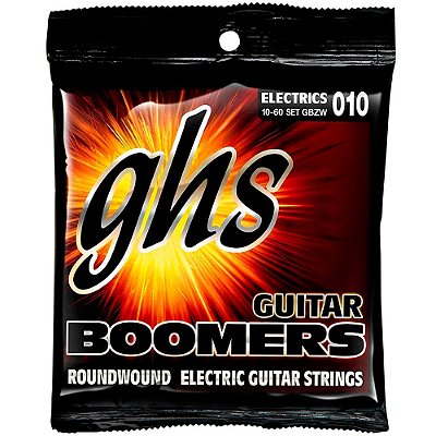 Encordoamento GHS Boomers GBZW 010/060 para Guitarra