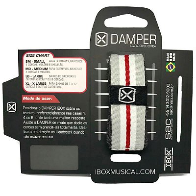Abafador de Corda Ibox DKMD01 Damper Comfort Medium Cinza