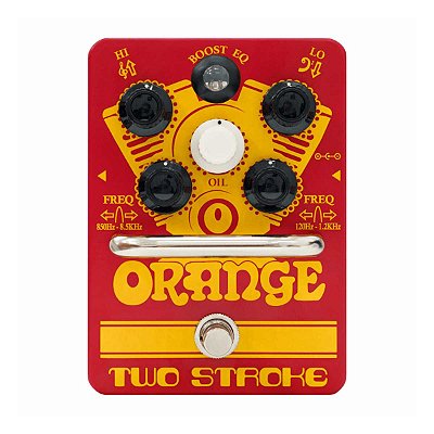 Pedal Orange Two Stroke Boost EQ para Guitarra