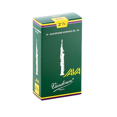 Palheta Vandoren Java Nº 2,5 para Sax Soprano