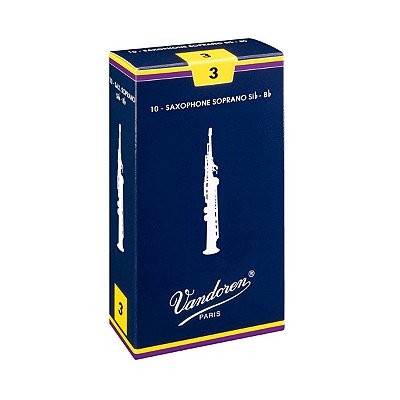 Palheta Vandoren Tradicional Nº 3 para Sax Soprano